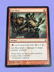 MTG Magic: New Phyrexia: Gut Shot #86/175 Uncommon - LP - Picture 1 of 4