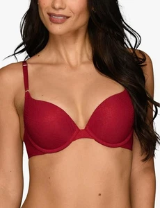 Reggiseno donna Vanity Fair push up ferretto ego boost rosso taglia 36A - Foto 1 di 10