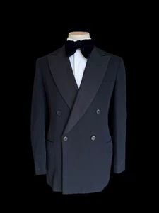 Chaqueta de Cena DAKS Doble Pecho Tux 40R 1950’s 1960’s a Medida - Imagen 1 de 15