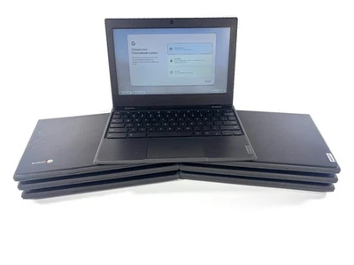 批量 7 件:联想 100e ChromeBook 第 2 代 - 1.6GHz AMD A4、4GB RAM、32GB 存储 — 第 1/4 张图片