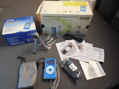 DE5 DXG-567V HD Blue High Definition Video Camera Value Pack With Tripod - Image 1 of 4