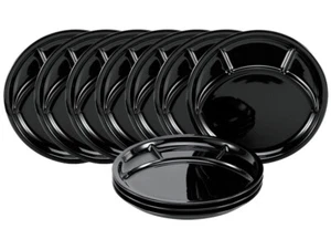 10er SET CreaTable 22920 Fondueteller UNIVERSAL 27 cm, schwarz glänzend - Bild 1 von 3