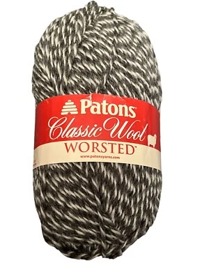 Hilo de lana clásico Patons - gris oscuro jaspeado -244077-77252  Foto 1 de 4