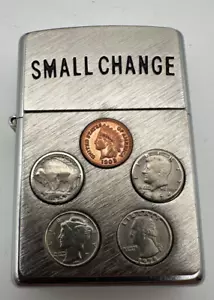 Original ZIPPO USA Benzinfeuerzeug Small Change Original Münzen Kleingeld selten - Bild 1 von 7