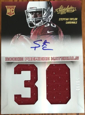 2013 Absolute Rookie Jersey Autograph Stepfan Taylor #234 #’d 56/99 - Image 1 of 3