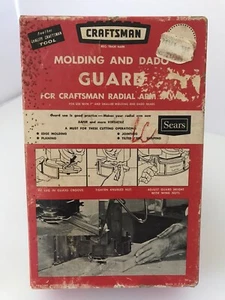 Vintage Artigiano Sears Modanatura e Protezione Dado per Seghetti a Braccio Radiale - Foto 1 di 7