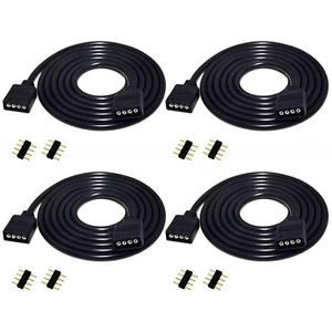 4pcs 1m RGB LED Streifen Verlängerungskabel 4 polig LED Band Verlängerung Kab... - Bild 1 von 6