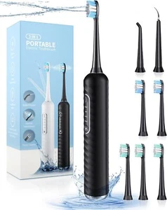 Electric Toothbrush with Water flosser, 3 in 1 Teeth Cleaning Kit with 7 Mode... - Picture 1 of 7