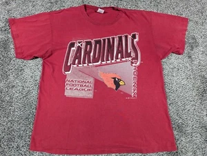Vintage Phoenix Cardinals Shirt Mens XL Red Single Stitch 1992 Logo 7 - Picture 1 of 17