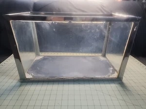 VINTAGE CHROME 10 GALLON AQUARIUM - Picture 1 of 9