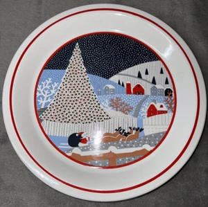 Noritake Epoch TWAS THE NIGHT BEFORE CHRISTMAS 11.75" Plate, Platter 8100 Korea - Picture 1 of 6