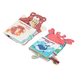 Baby Cloth Books Early Education Interactive Animal Sensory Stimulation Crinkle - Picture 1 of 18