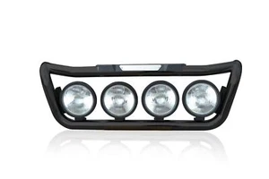 Grill Light Bar BLACK + Side LED + Spots For Mercedes Actros MP3 Stainless Steel - Picture 1 of 8
