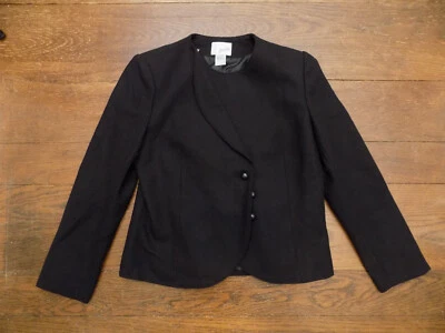 Chaqueta Blazer De Colección Grand Tier Mezcla de Lana Negra Ver MEDIDA Retro Mod FABULOSA Foto 1 de 4