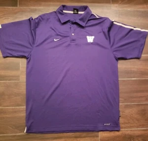 Polo Washington Huskies Nike Team Auténtico Esfera Seca Fútbol Camisa Grande B-21 - Imagen 1 de 4