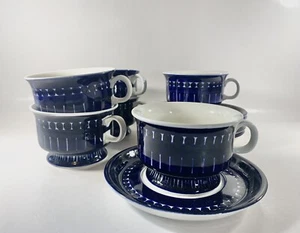 6x Arabia Valencia Ulla Procope Tea Cup & Saucer Set - Picture 1 of 20