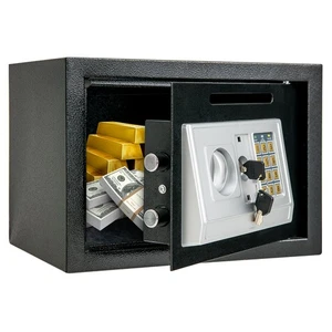 14" Digital Drop Slot Safe Box Anti-Burglar Alarm Digital Pads Emergency Keys - Picture 1 of 10