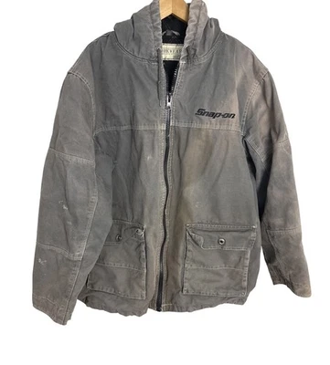 Chaqueta con capucha vintage Snap On Tools para hombre Distressed Chore talla 2XL Foto 1 de 4