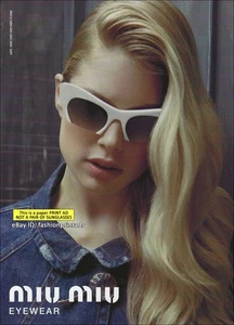 MIU MIU Eyewear 1-Page PRINT AD Spring 2013 DOUTZEN KROES Inez & Vinoodh - Picture 1 of 1