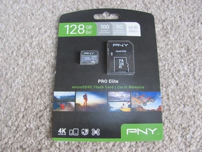 PNY 128GB Pro Elite MicroSDXC 4K UHS-I Memory Card (U3) - P-SDUX128U395PRO-GE - Image 1 of 4
