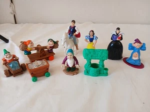 VTG Disney 1992 10pc Snow White & the Seven Dwarfs McDonalds Happy Meal Set - Picture 1 of 13