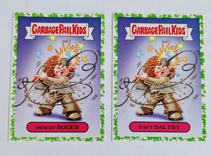 Garbage Pail Kids 2017 Battle of The Bands - Rowdy Roger , Daft Daltry Green - Picture 1 of 2