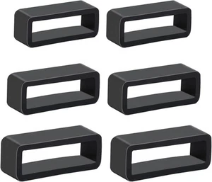 6 Pcs Watch Band Keepers, 18mm/20mm/22mm Silicone Strap Holder Loops... - Picture 1 of 7