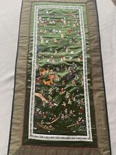 Hand stitched Chinese Silk Table Runner