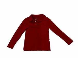 J. Crew Factory Crewcuts Boys' Long Sleeve Polo Shirt Red Size 4-5 - Picture 1 of 2
