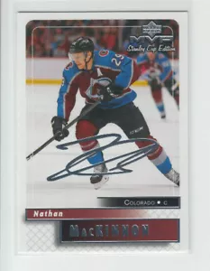 19/20 UD MVP Colorado Avalanche Nathan MacKinnon 20th Anniversary card #12 - Picture 1 of 2