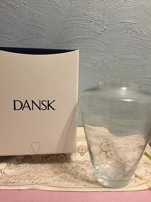 Jarrón decorativo de vidrio grande Dansk Baltic de 12" H #819733 Foto 1 de 3