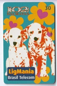 DISNEY TELECARTE / PHONECARD .. BRESIL 30R CHIEN DOG 102 DALMATIENS MAGNETIQUE - Imagen 1 de 1