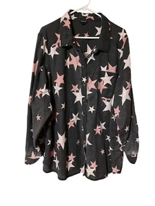 Torrid Shirt Damen 4 4X 26 Star Taylor Relaxed Knopfleiste Langarm Mehrfarbig - Bild 1 von 16