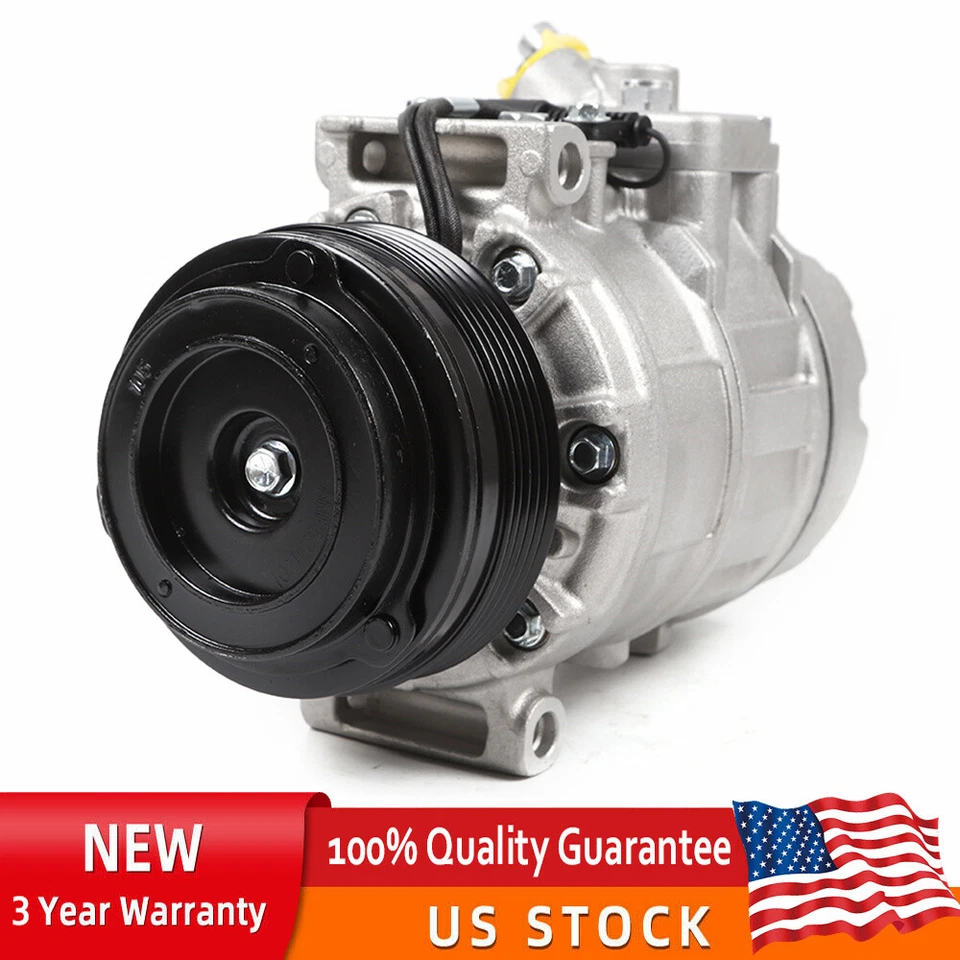 A/C Compressor +AC Clutch For 2004-2011 BMW X3 2.5L 3.0L 2001-2006 BMW M3 3.2L - Image 1 of 4