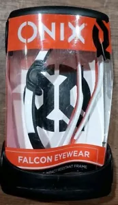 Onix Pro Team Falcon Eyewear Pickleball Brille weiß orange - Bild 1 von 2