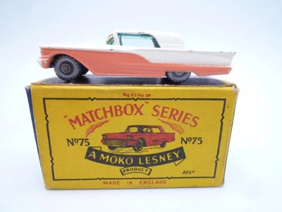 ВИНТАЖНЫЙ MOKO LESNEY NO75A FORD THUNDERBIRD В ОРИГИНАЛЬНОЙ КОРОБКЕ 1960 - Изображение 1 из 4