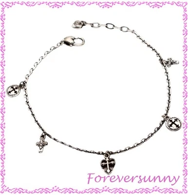 Brighton Cross银色退役脚链 — 第 1/3 张图片