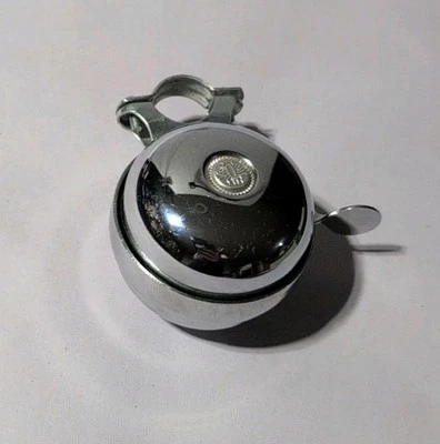 DE COLECCIÓN MARCA ABEJA BICICLETA GIRATORIA CAMPANA BICICLETA MANILLAR MONTAJE CROMO Foto 1 de 4