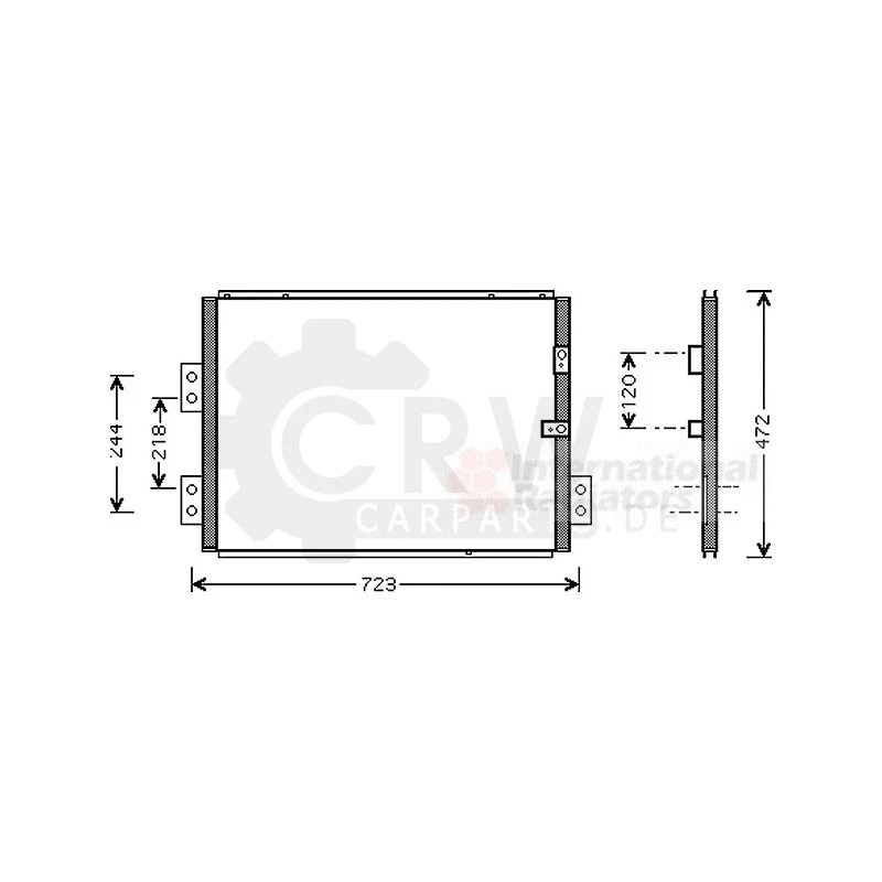 Condensateur Climatisation Pour Toyota Hiace IV Bus 2.5 D-4D 4WD - Photo 1/1