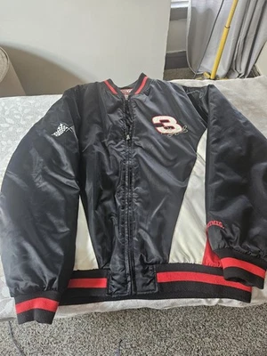 Chaqueta de satén de colección años 90 nuez moscada con licencia oficial NASCAR Dale Earnhardt para hombre talla XL Foto 1 de 4
