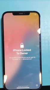 iPhone 12 pro max Bloqué Icloud S'allume ecran en bon état et vitre arriereaussi - Photo 1 sur 3