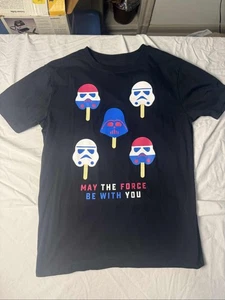 Star Wars May The Force Be With You Popsicle T-Shirt Vader Stormtrooper Youth XL - Bild 1 von 1