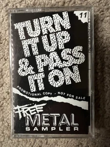 New Turn It Up & Pass It On Vol 11 Promo Metal Sampler Cassette Tape - 5 Bands - Picture 1 of 9