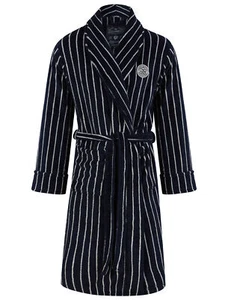 Mens Dressing Gown Tokyo Laundry Men's Striped Soft Warm Fleece Luxury Bath Robe - Picture 1 of 3