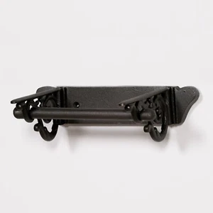 Classic Victorian Style Cast Iron Scroll Metal Toilet Loo Roll Holder Bathroom - Picture 1 of 4
