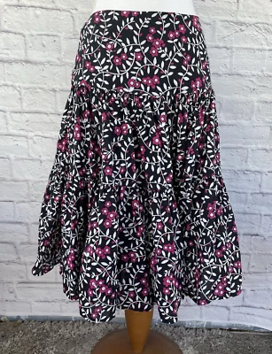 Isda & Co Falda Floral Ligera Forrada de Algodón Negro/Rosa Talla 4 Algodón Foto 1 de 4