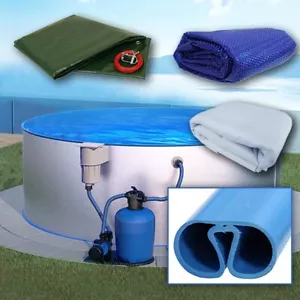 Rund Pool Ø 500 x 120 cm I ALL IN ONE SET I blau 0,6 mm I viel Zubehör 5 x 1,2 m - Bild 1 von 8