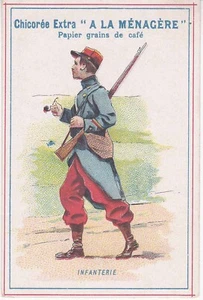 Chromo Chicorée extra à la Ménagère Infanterie - Picture 1 of 2