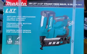 Makita XNB02Z 18V LXT Lithium-Ion Cordless Straight Finish Nailer (Body Only) - Picture 1 of 2