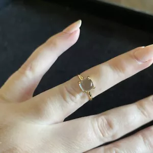 Tiffany & Co Paloma Picasso 18k Yellow Gold Aquamarine Cocktail Ring 5 - Picture 1 of 5